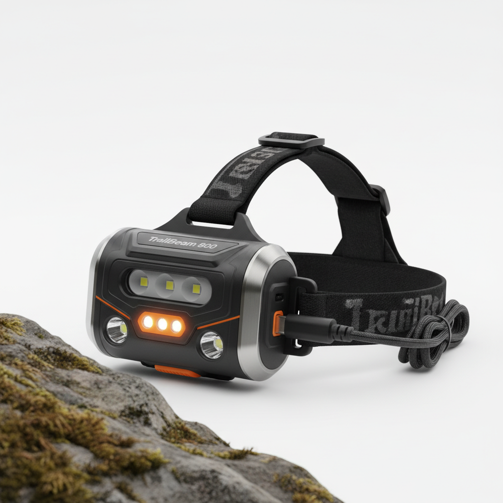 TrailBeam 800 Rechargeable Headlamp