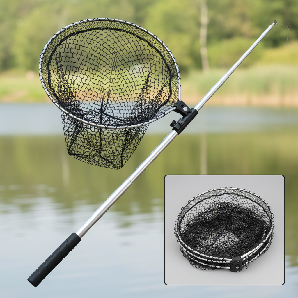 Collapsible Fishing Net with Telescopic Handle