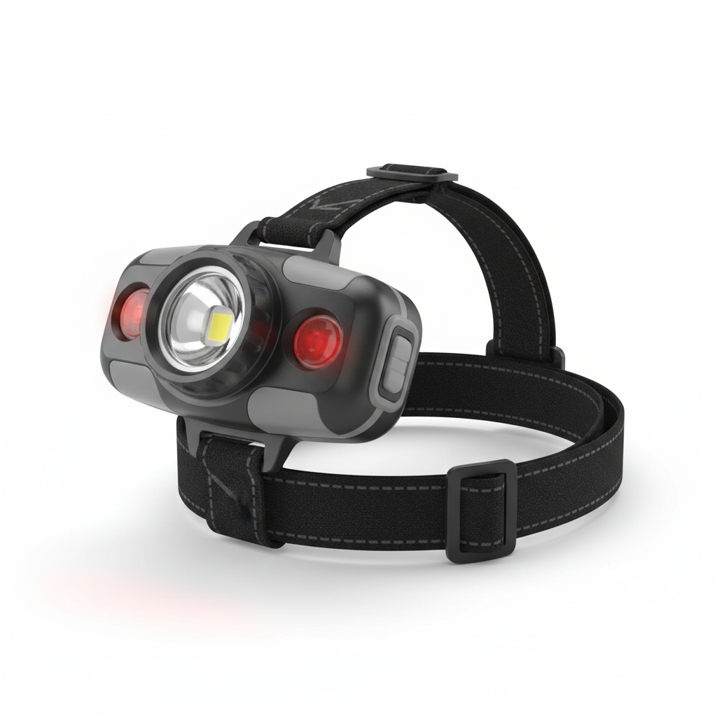 Headlamp with Red Light & Motion Sensor