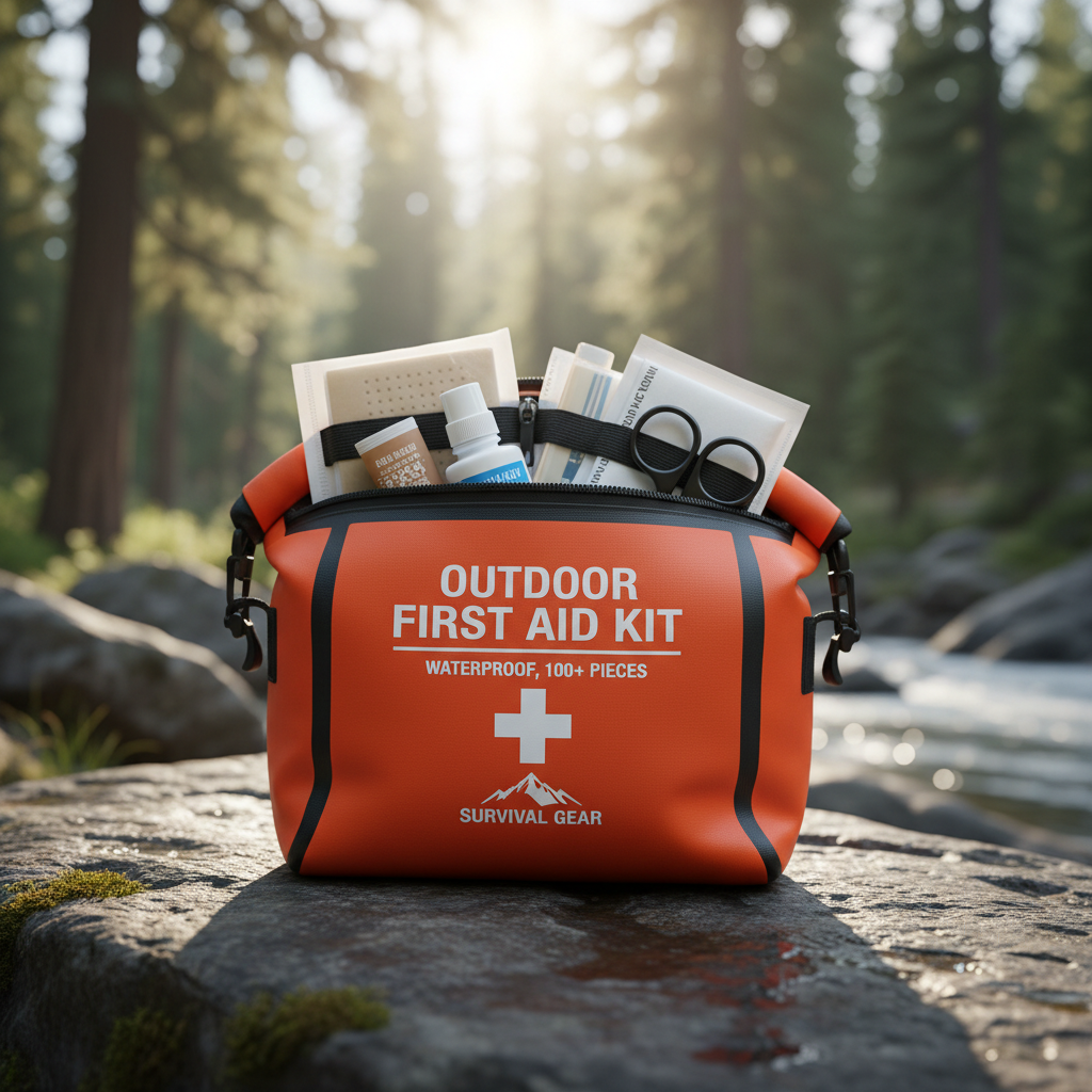 Outdoor First Aid Kit (Waterproof, 100+ Pieces)