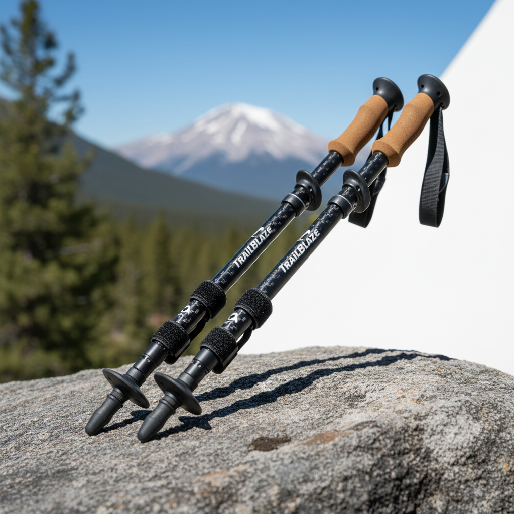 Hiking Poles (Collapsible, Carbon Fiber)