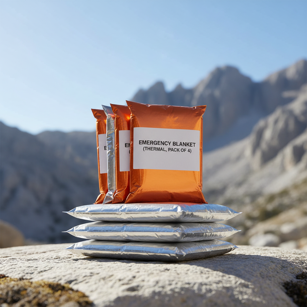 Emergency Blanket (Thermal, Pack of 4)