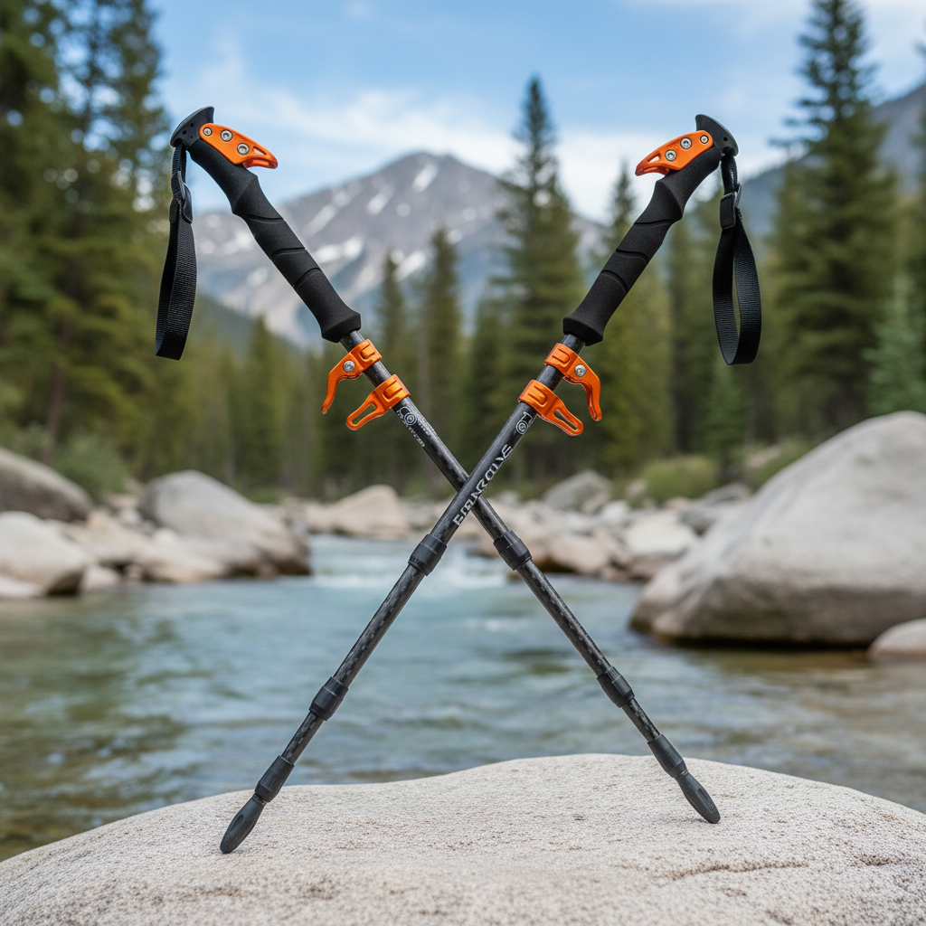 Hiking Poles (Collapsible, Carbon Fiber)