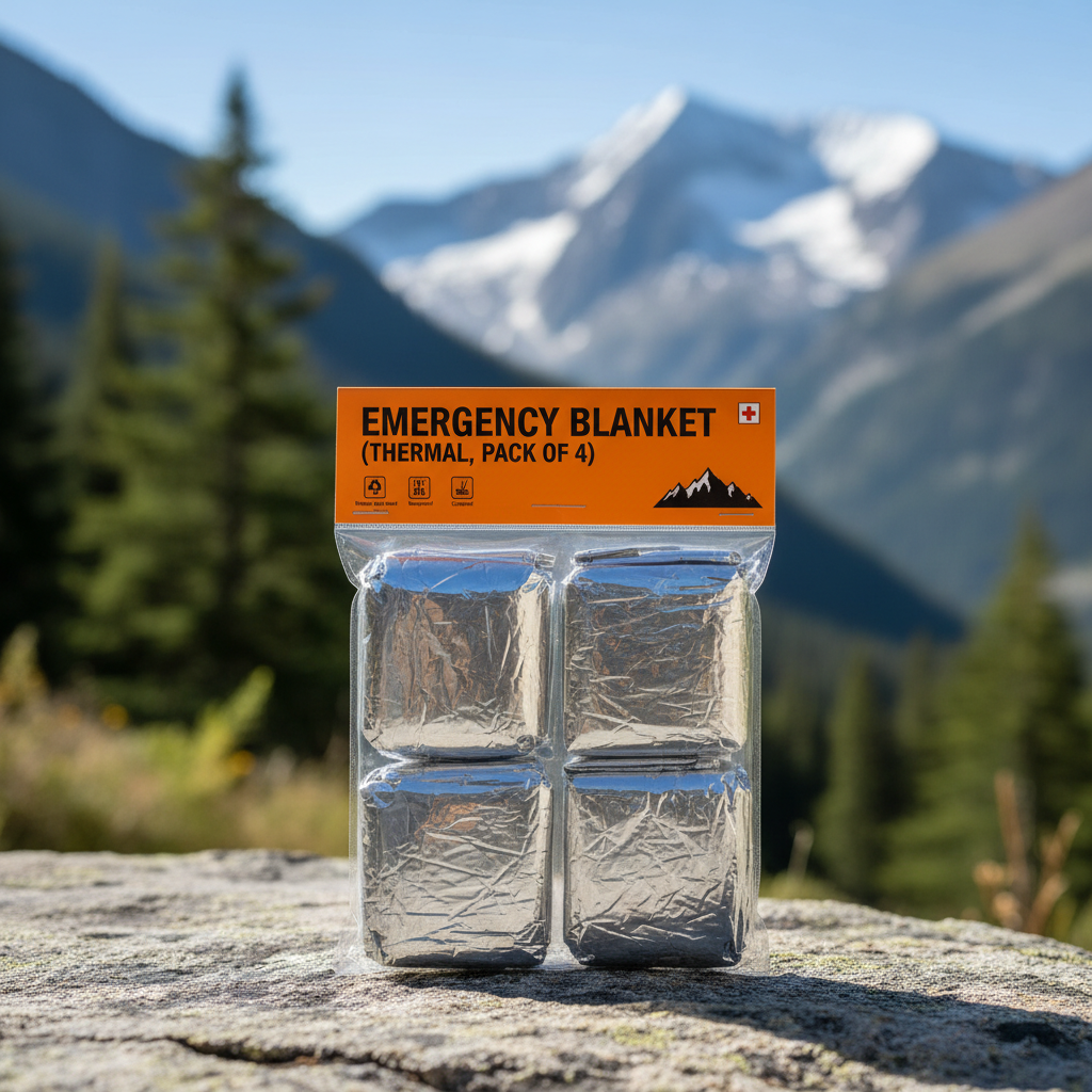 Emergency Blanket (Thermal, Pack of 4)